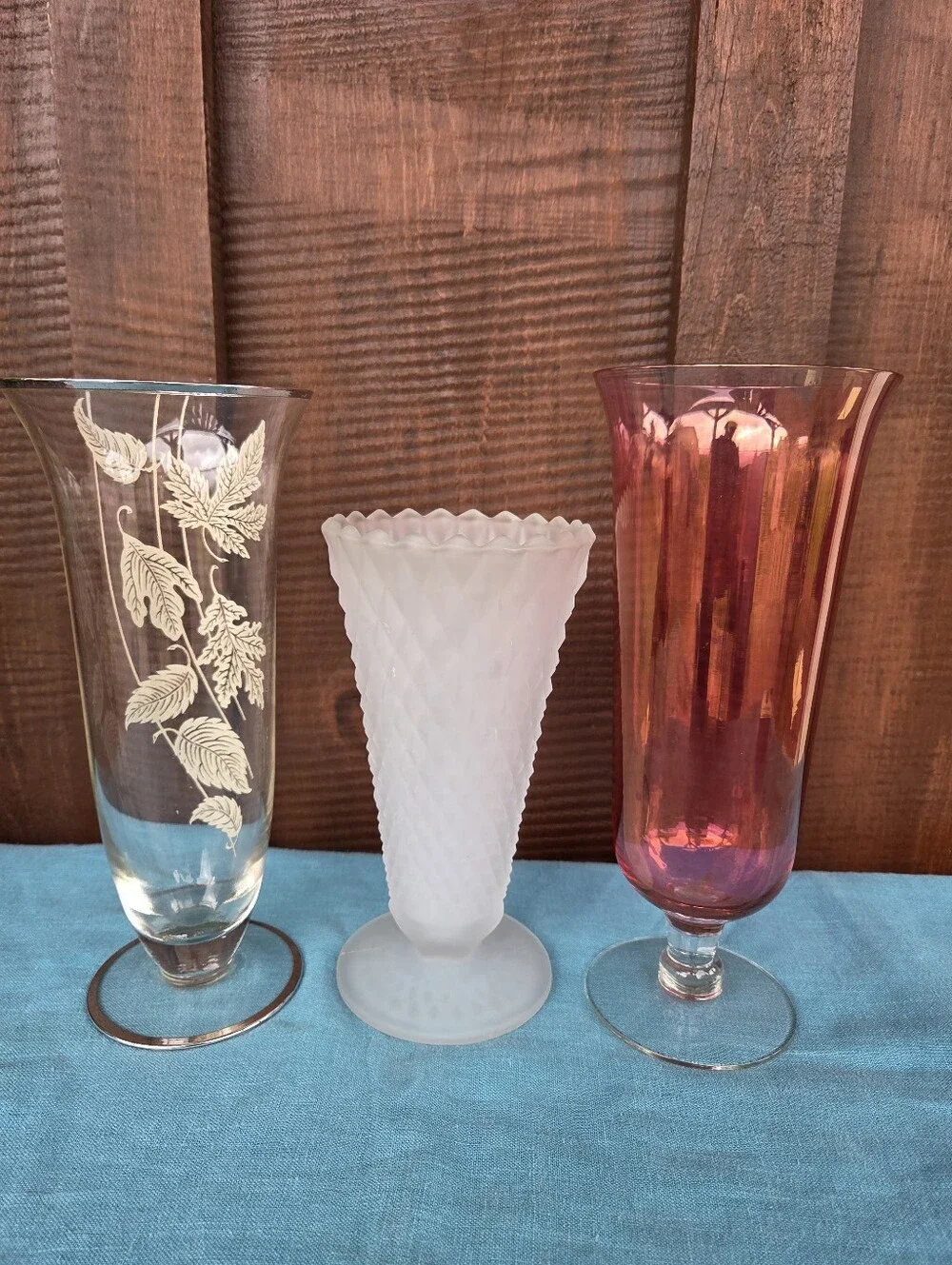 Vintage footed glass